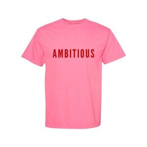 Women's Ambitious T-shirt by Phenomenal, Women's Pride, Pink, Size‎ M, NWT